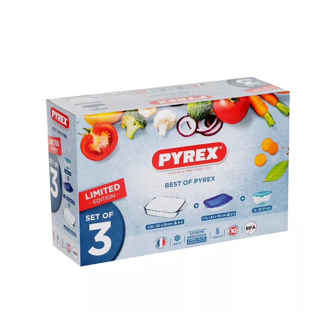 Pyrex - Best Of Pyrex Box 3Pcs 913S107 | 913S107 | Cooking & Dining, Glassware |Image 1
