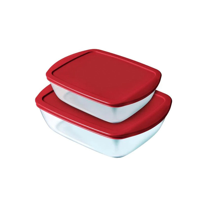 Pyrex Rectangular Dish With Lid 2 Pieces Set Pyrex Rectangular Dish With Lid 2 Pieces Set