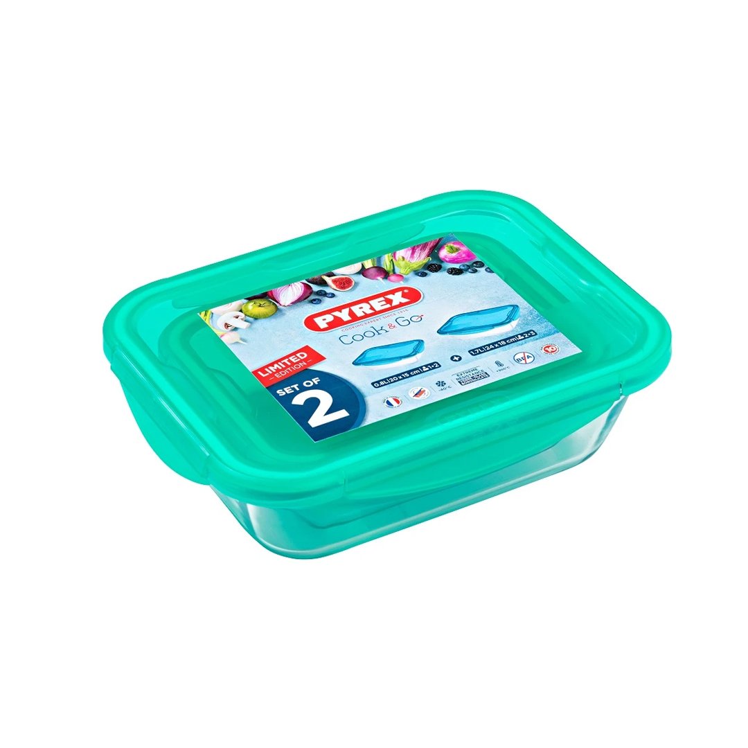 Pyrex - Cook And Go Set Of 2 (Bluegreen) 931S091 | 913S091 | Cooking & Dining, Glassware |Image 1