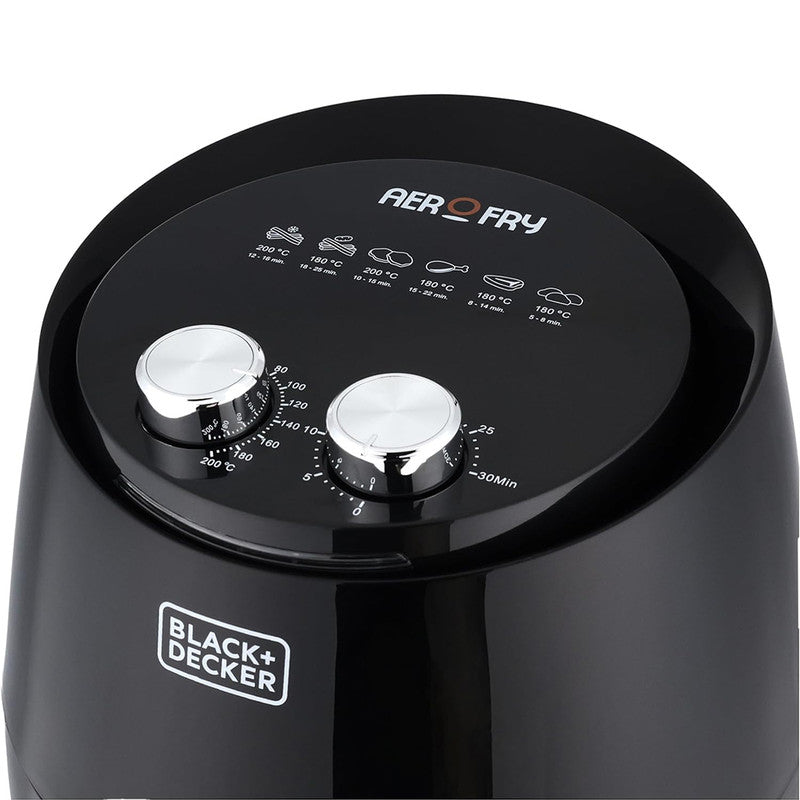 Black+Decker 4.5 Liters Manual Air Fryer | AF350-B5 | Home Appliances | Air Fryers, Home Appliances, Small Appliances |Image 3