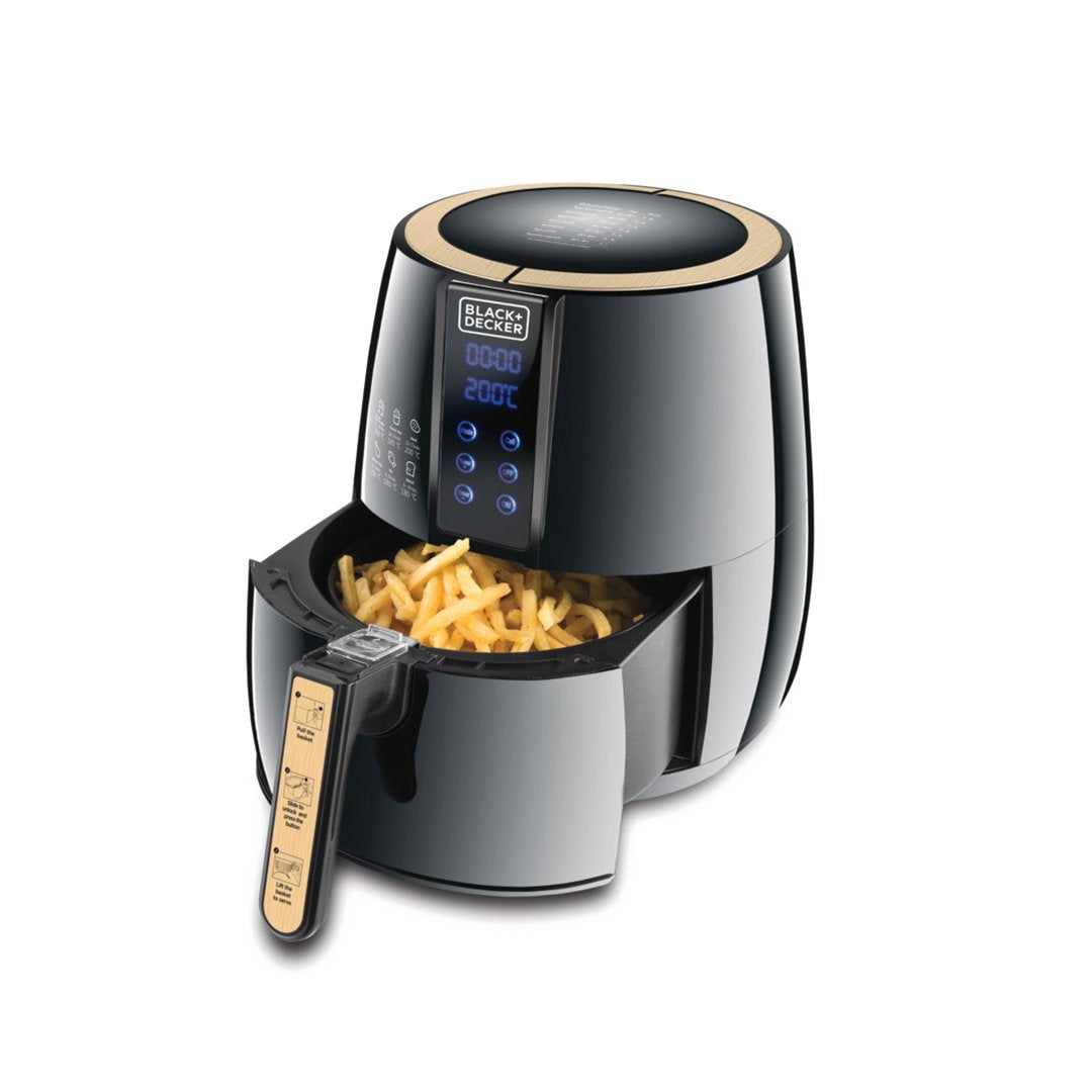 Black+Decker 4 Liters -1500 Watts Digital Air Fryer | AF400-B5 | Home Appliances | Air Fryers, Home Appliances Kitchen Appliances, Small Appliances |Image 1