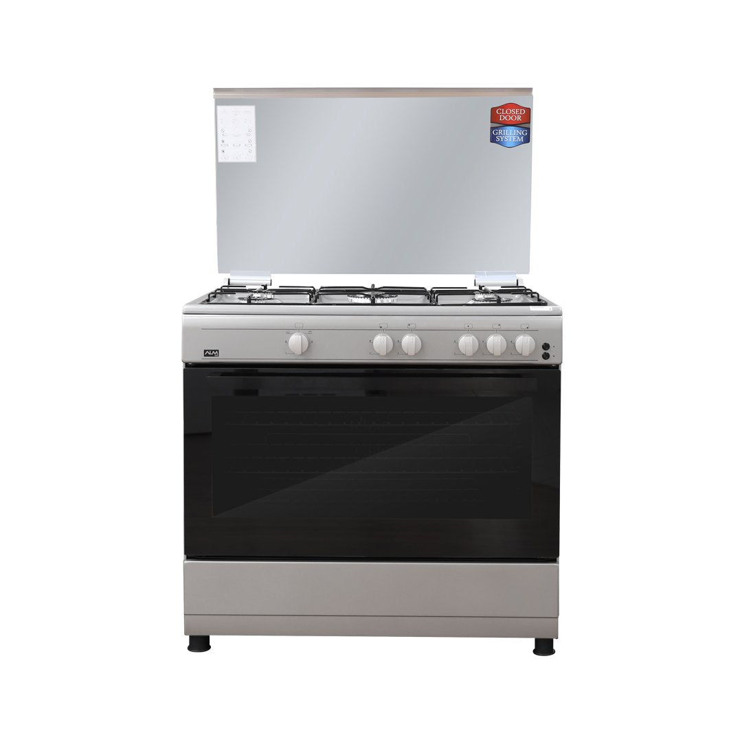 ALM 5 Burner Gas Cooker | ALM-9060GGS | Home Appliances | Cookers, Gas Cooker, Home Appliances, Major Appliances |Image 1