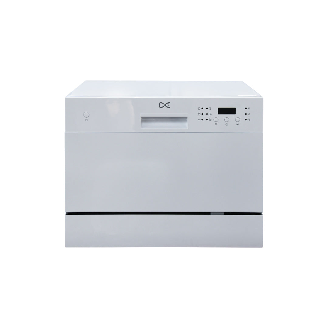 Daewoo 6 Programs Table Top Mini White Dishwasher | DDW-M0611TBW | Home Appliances | Dishwashers, Home Appliances, Major Appliances |Image 1