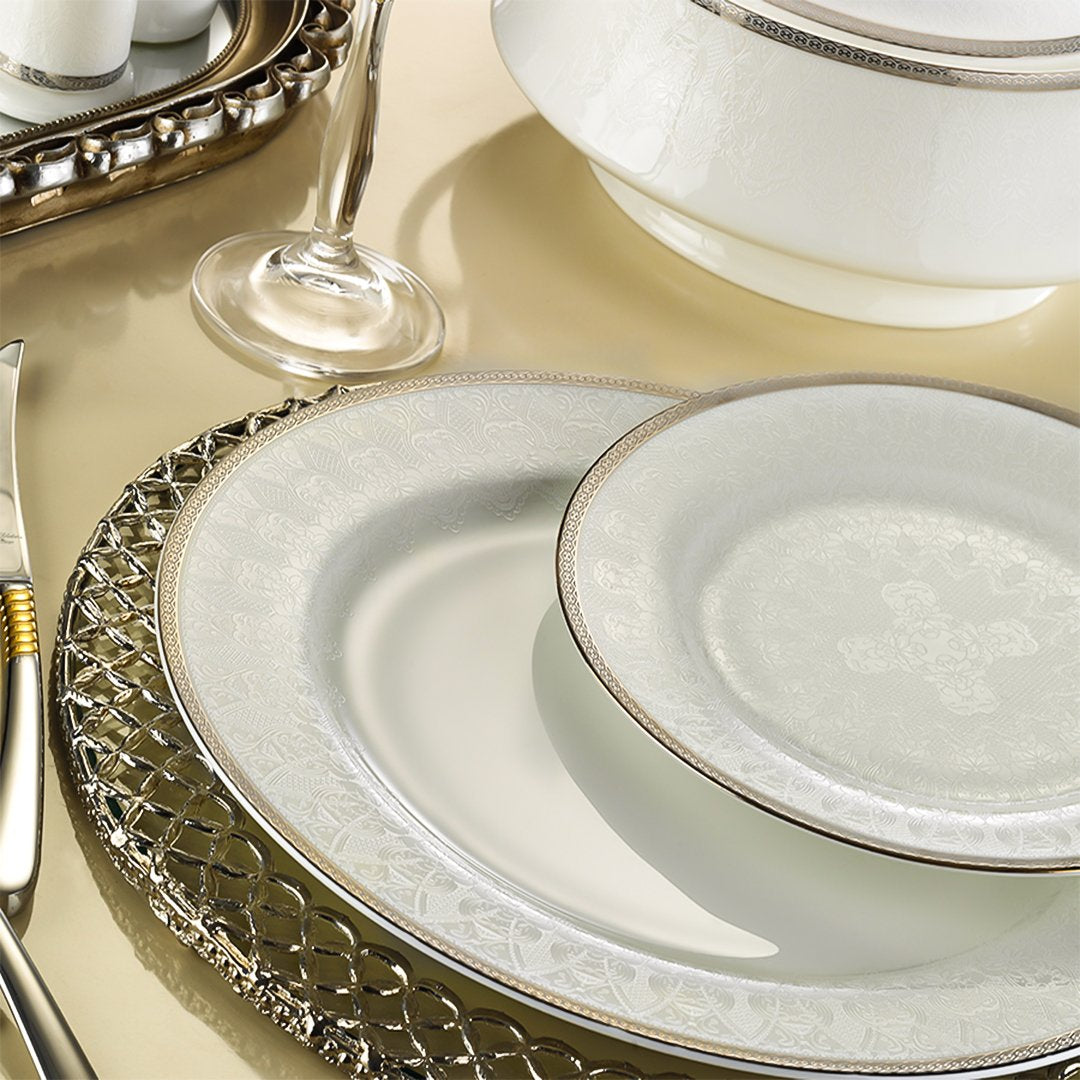 Alrildz - Royal Queen Porcelain 83 Pieces Dinner Set 33009 Ary-12 | ARY-12 | Cooking & Dining, Dinnerware Sets |Image 1