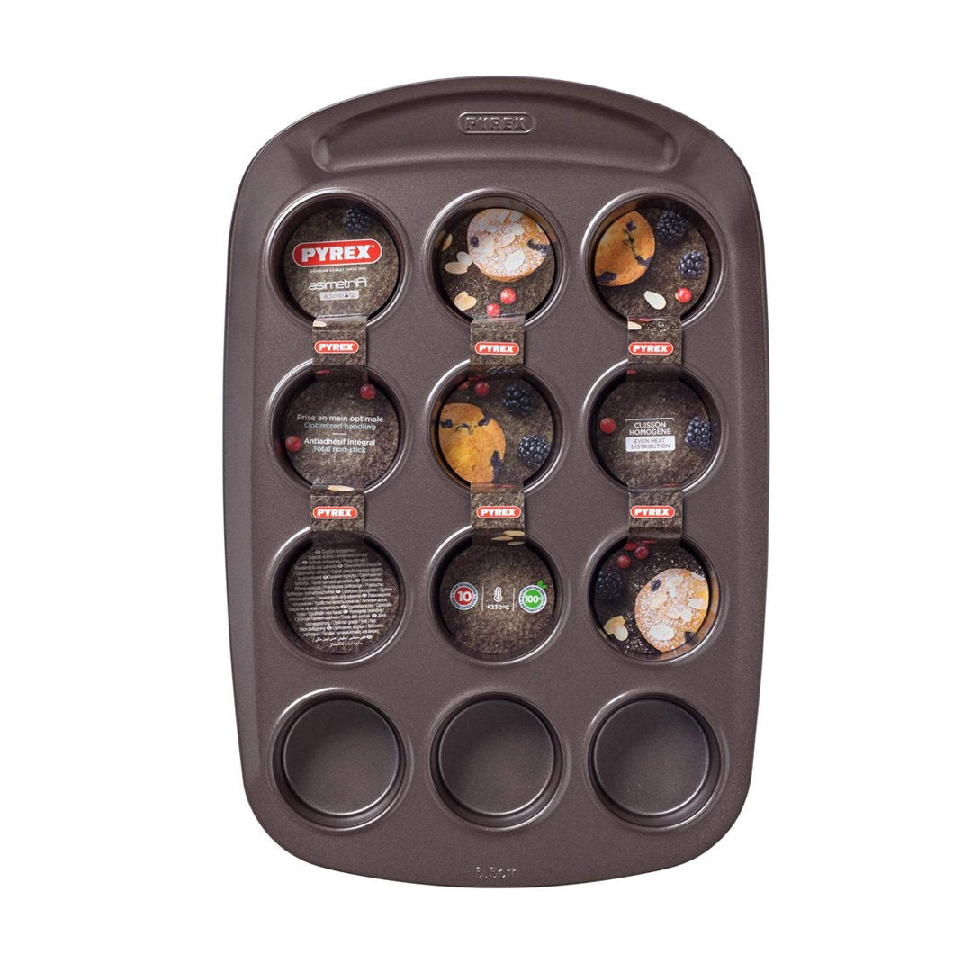 Pyrex - Asimetria Cupcake Tray 12X As12Buo Pyrex - Asimetria Cupcake Tray 12X As12Buo