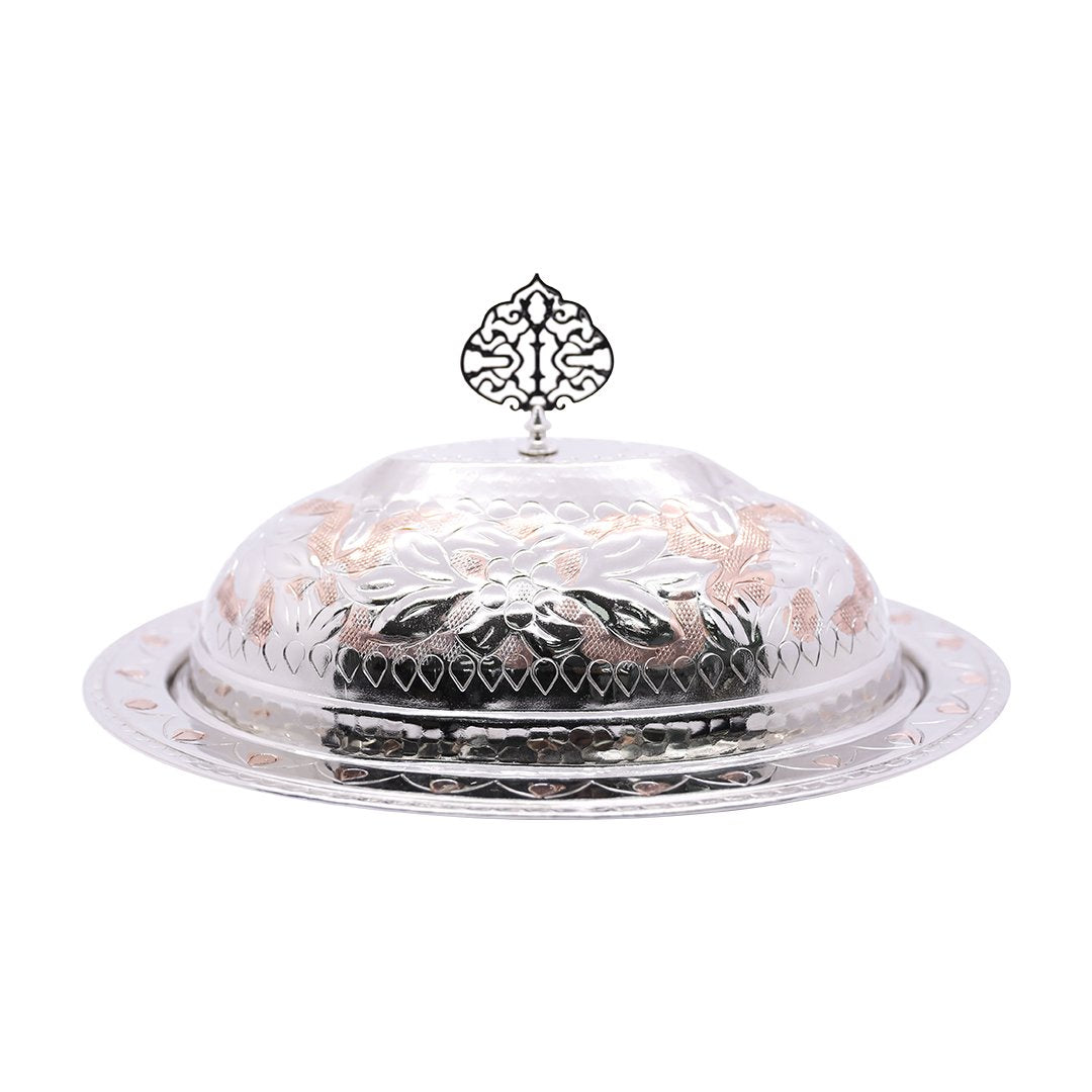 Atli Copper Service Plate With Lid/ Size:30 Cm/ Oval/ Designed At-4 | AT-4 | Cooking & Dining, Serveware |Image 1