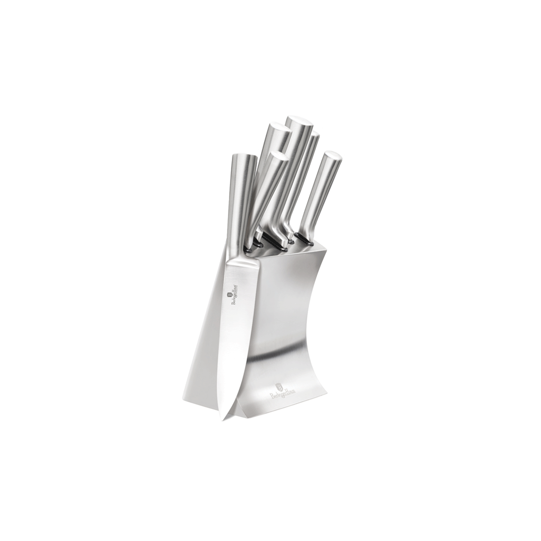 Berlingerhaus 6Pc Knife Set W/ Ss Stand Silver    Bh-2427 | BH/2427 | Cooking & Dining, Knives & Chopping Boards |Image 1