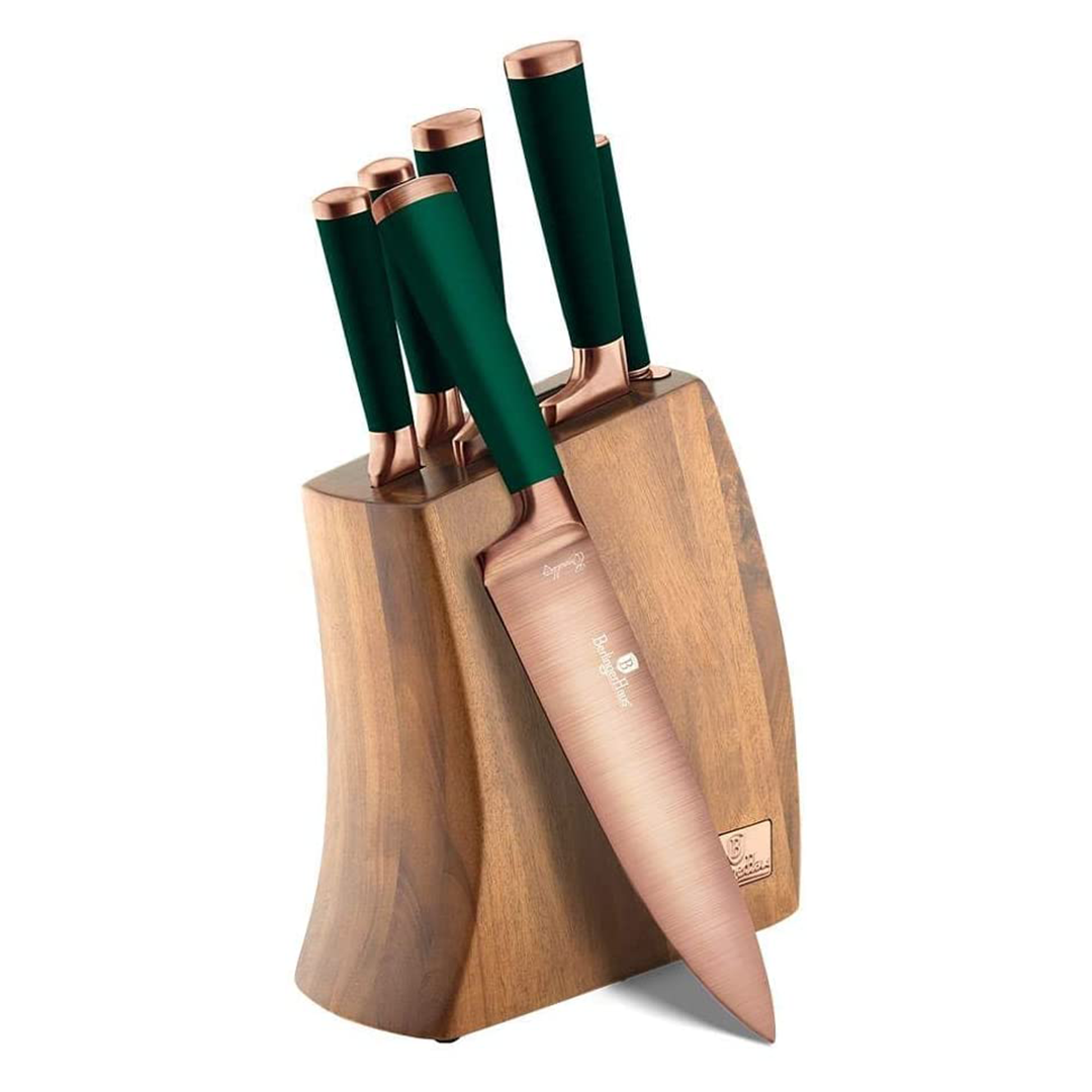 Berlingerhaus 7Pc Knife Set W/ Wooden Stand    Bh-2645 | BH/2645 | Cooking & Dining, Knives & Chopping Boards |Image 1