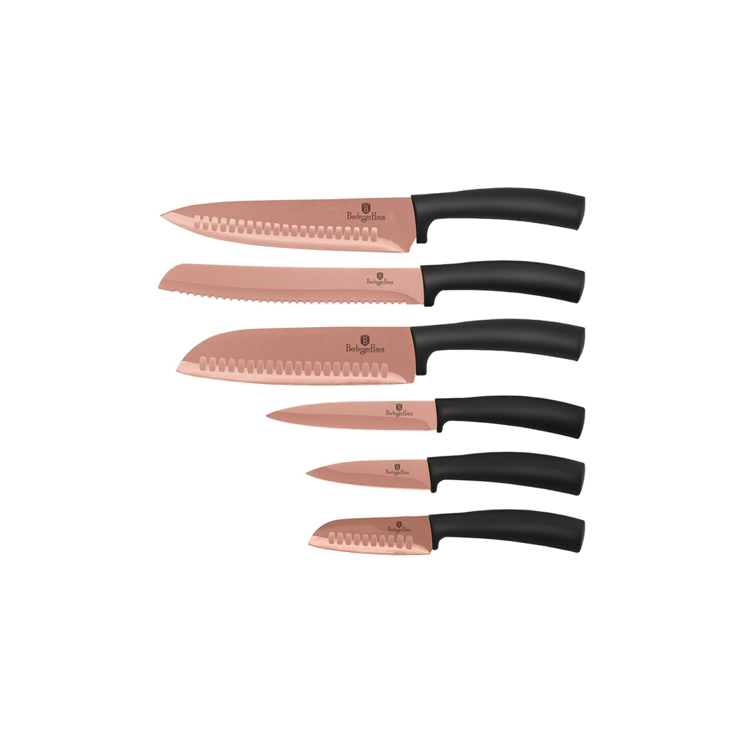 Berlingerhaus 6Pc Knife Set Rose Gold    Bh-2648 | BH/2648 | Cooking & Dining, Knives & Chopping Boards |Image 1