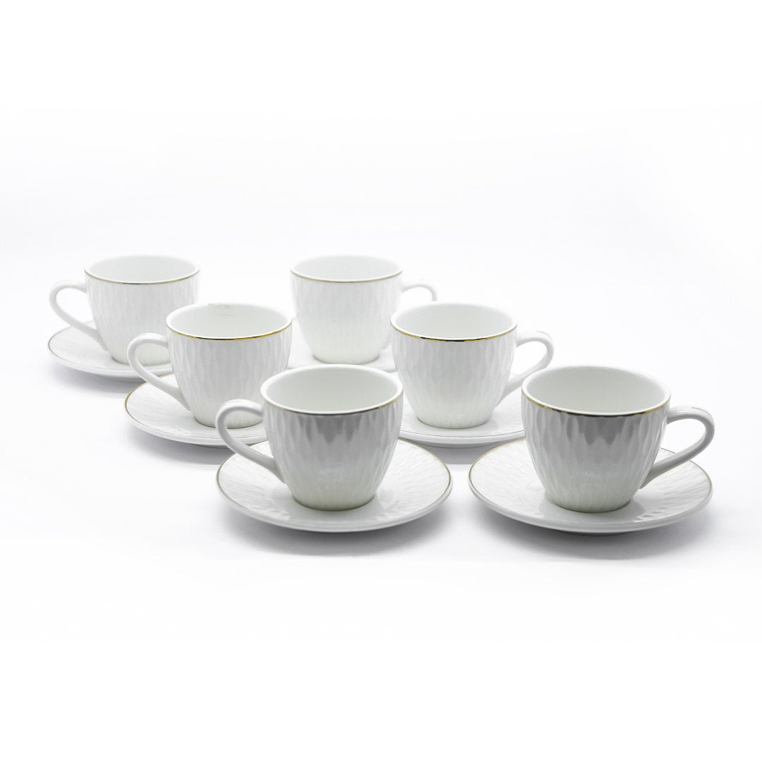 Kosova Coffee Cup & Saucer 6Pcs Set | BH-525 | Cooking & Dining | Coffee Cup, Cooking & Dining, Glassware |Image 1