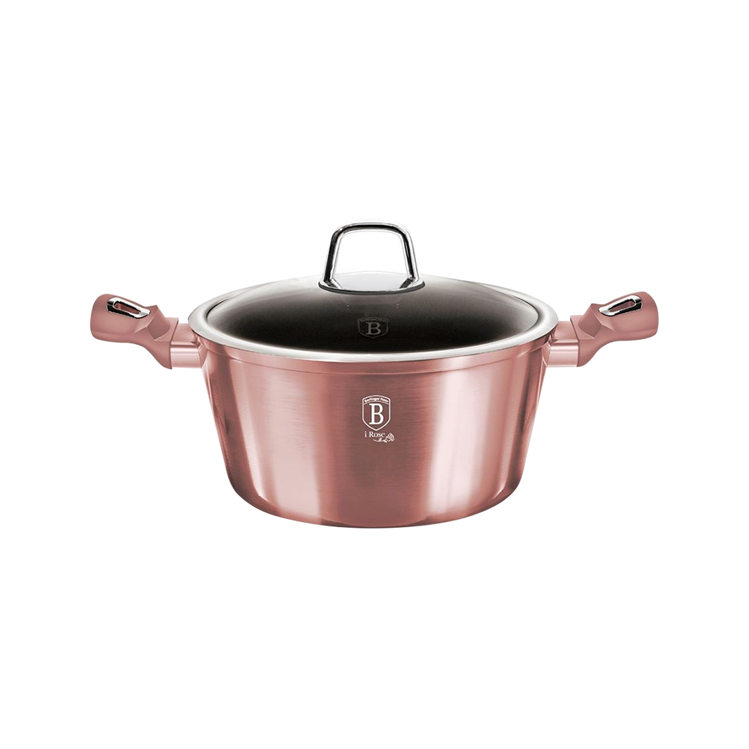 Berlingerhaus Casserole With Lid 20Cm I-Rose   Bh-6034 | BH/6034 | Cooking & Dining, Frying Pans & Pots |Image 1