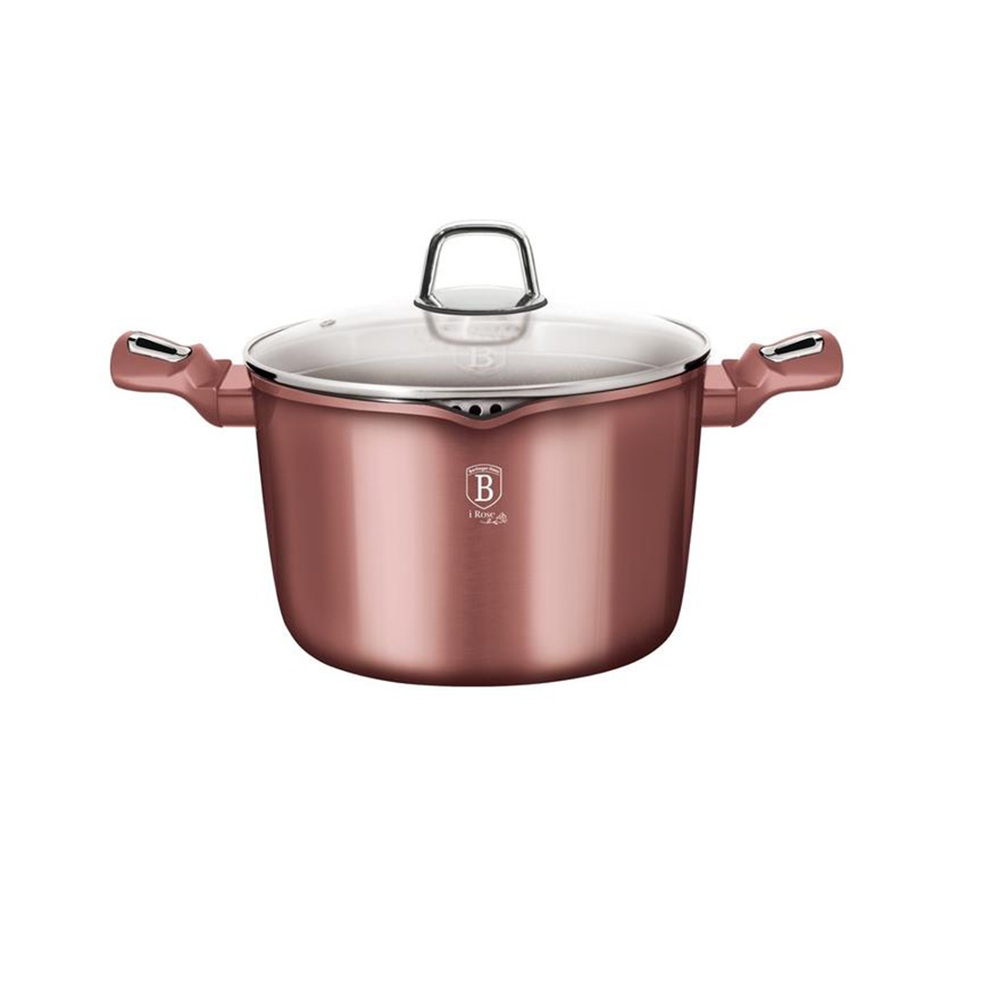 Berlingerhaus Pasta And Rice Pot W/ Lid 24Cm I-Rose    Bh-6038 | BH/6038 | Cooking & Dining, Frying Pans & Pots |Image 1