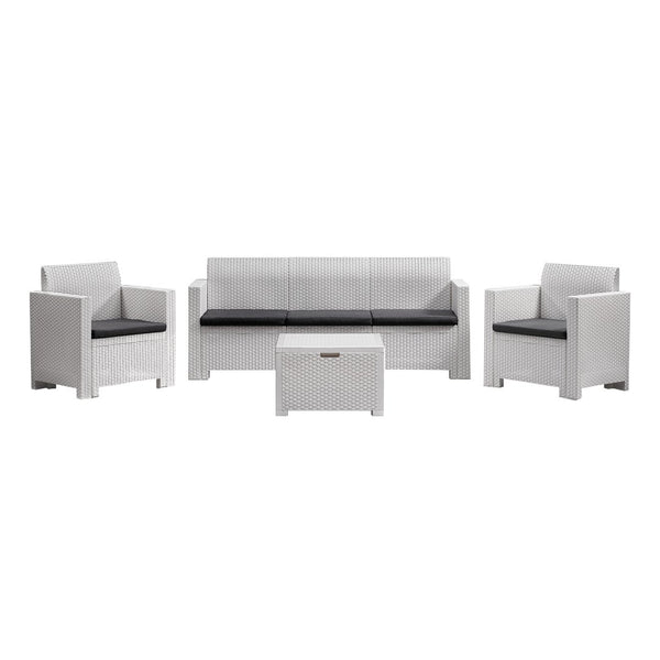 Bica Set Nebraska 3 White -Bica-688 | BICA-688 | Outdoor | Outdoor, Outdoor Furniture |Image 1