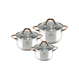 BERLINGERHAUS 6PC COOKWARE SET GOURMET LINE   BL-3247