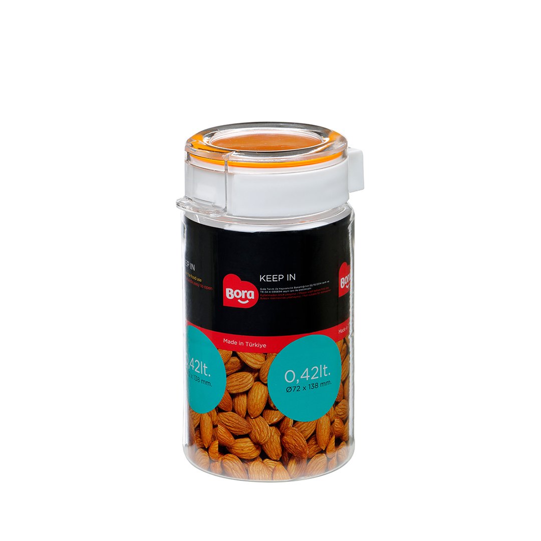 Pet Round Storage 0.42 Lt.  Jar 63Mm   Bo2212 | BO2212 | Cooking & Dining | Containers & Bottles, Cooking & Dining |Image 1