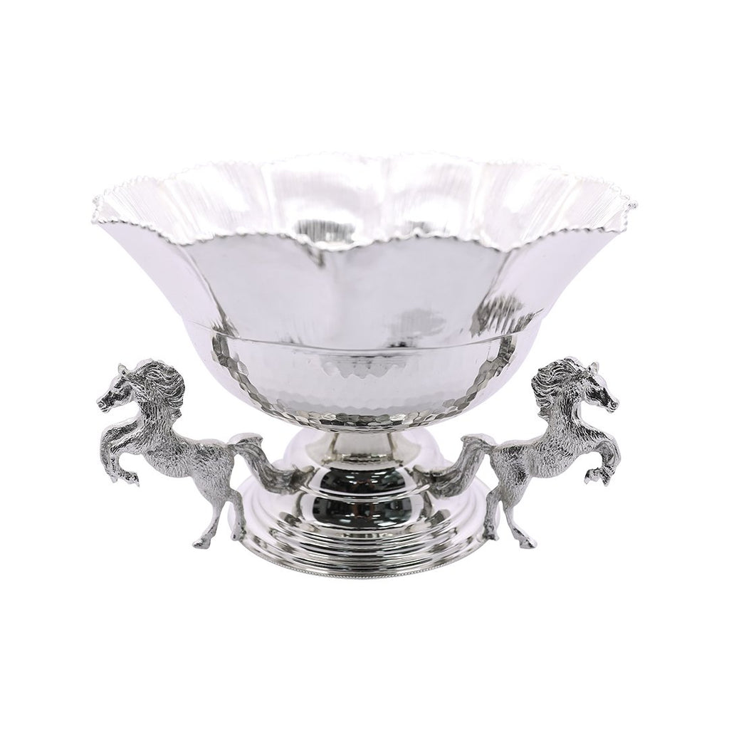 CEMET HORSE DECORATED BOWL NICKEL CMT-0219