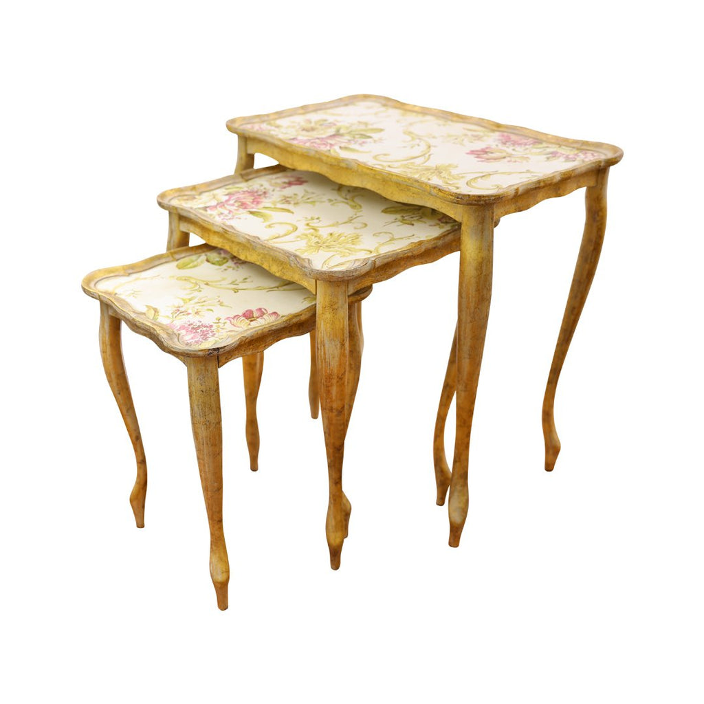 THREE TABLE SET 35X57X58H VAL D'ORCIA ORO CT-400-5-3520