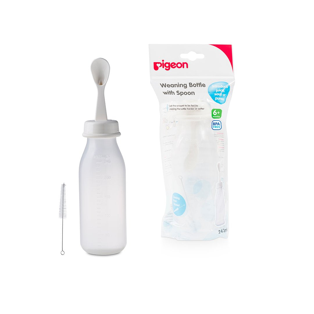 Pigeon Weaning Bottle W/Spoon 240Ml