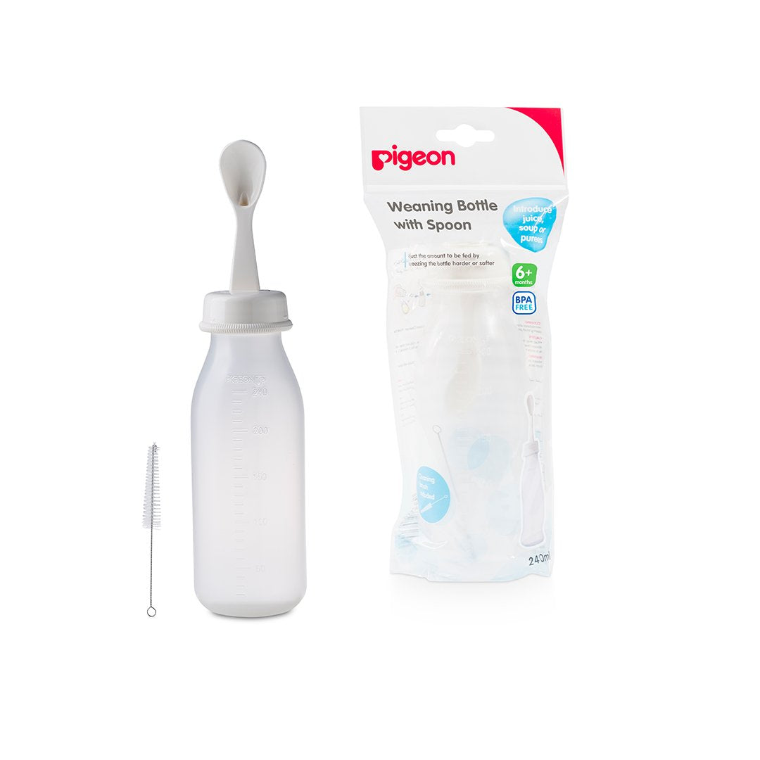 Pigeon Weaning Bottle W/Spoon 240Ml | D329 | Baby Care | Baby Care |Image 1