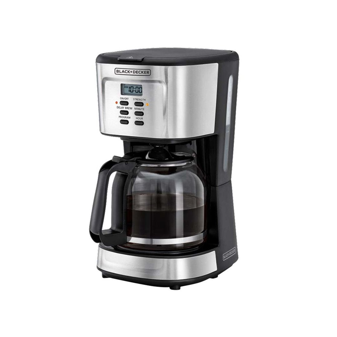 Black+Decker 900 Watts 12 Cup Coffee Maker | DCM85-B5 | Home Appliances | Coffee Makers, Home Appliances, Small Appliances |Image 1