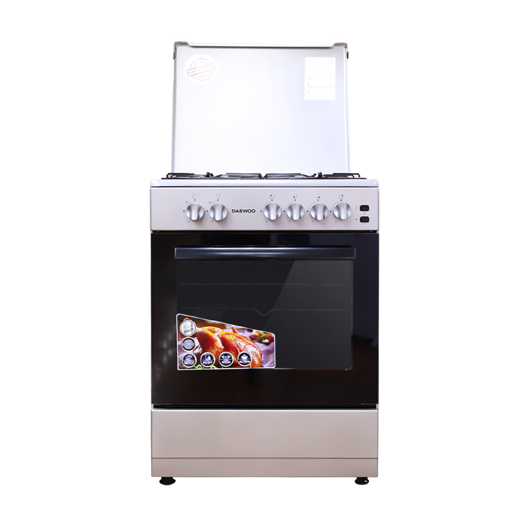 Daewoo 4 Burner Gas Cooker | DGC-S655NSE-1 | Home Appliances | Cookers, Gas Cooker, Home Appliances, Major Appliances |Image 1