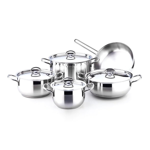 Falez Alfa Stainless Steel 9 Pieces Cookware Set