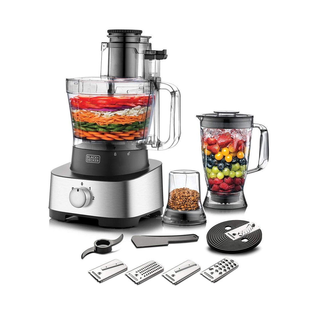 Black+Decker 700 Watts With 36 Functions Food Processor | FX1050-B5 | Home Appliances | Food Processors, Home Appliances, Small Appliances |Image 1
