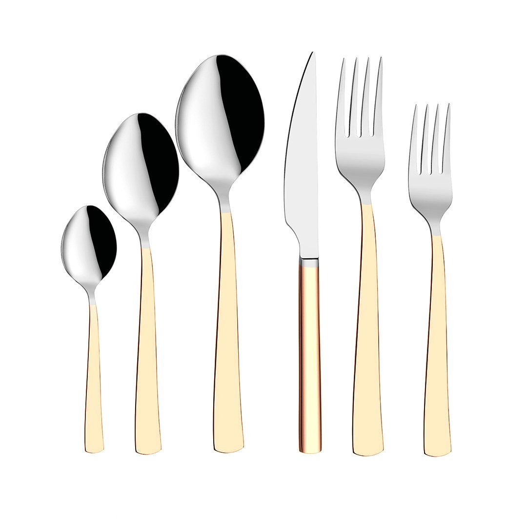 Hira - 36Pcs Cutlery Set - Cubuk (Gold) Hira-Cg36 | HIRA-CG36 | Cooking & Dining | Cooking & Dining |Image 1