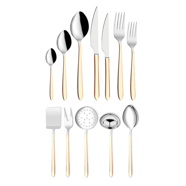 Hira - 90Pcs Cutlery Set - Ege (Gold) Hira-Es90 | HIRA-ES90 | Cooking & Dining | Cooking & Dining |Image 1