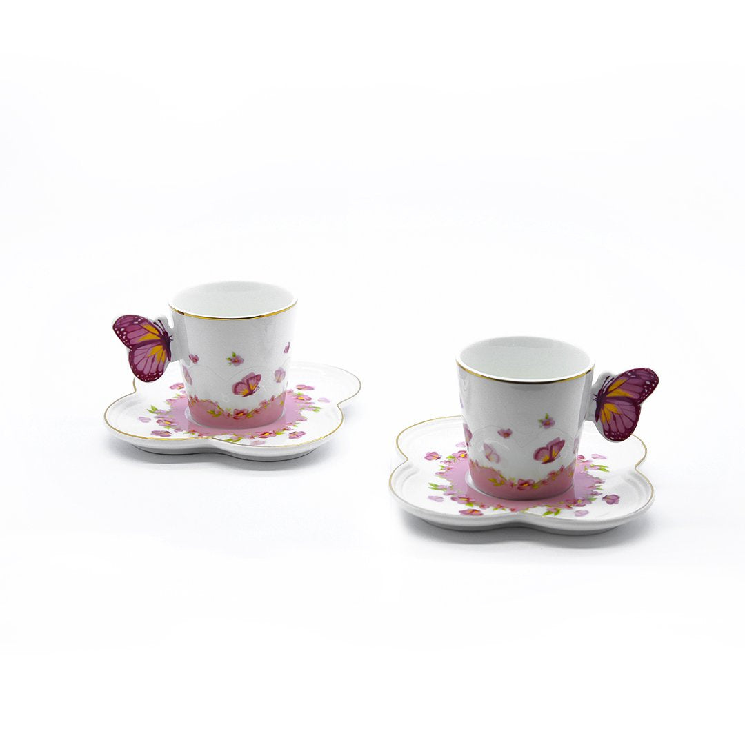 Kosova  Porcelain Coffee 2Pc Set W/Tray | ist-43 | Cooking & Dining | Coffee Cup, Cooking & Dining, Glassware |Image 1