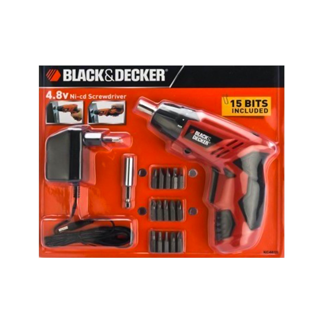 Black+Decker 4.8V Cordless Screwdriver | KC4815KA30-B5 | DIY & Hardware, Screwdrivers, Tools |Image 1