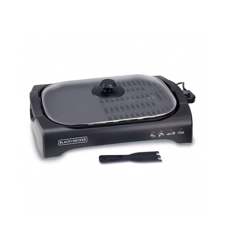 Black+Decker Open Flat Grill With Glass Lid | LGM70-B5 | Home Appliances | Grills & Toasters, Home Appliances, Small Appliances |Image 1