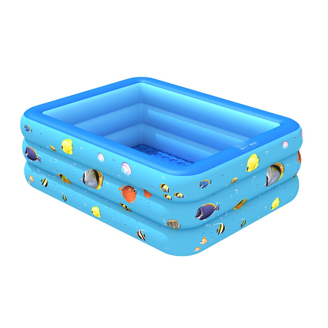ALM Inflatable Square Pool 173X120X46Cm – Almuftah Center