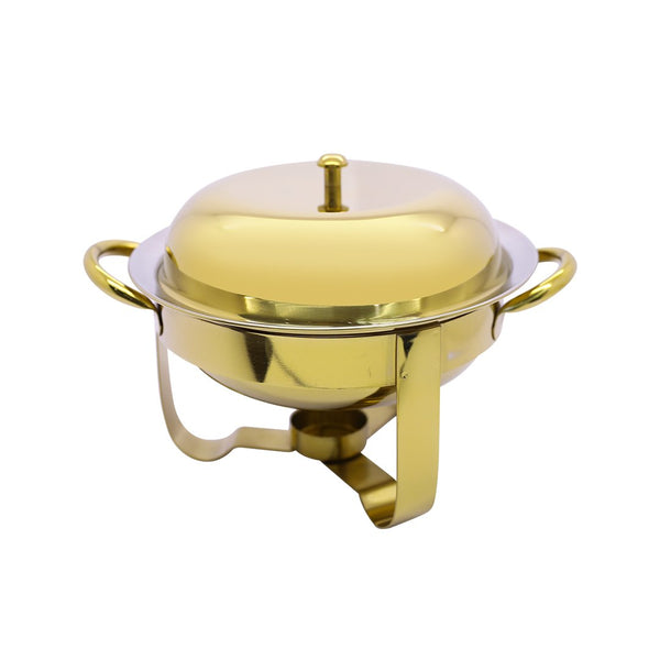 Round Mini Chafing Dish (25.3X21X71.5)Cm Mcd-48145G-10Inch | MCD-48145G-10INCH | Cooking & Dining, Serveware |Image 1
