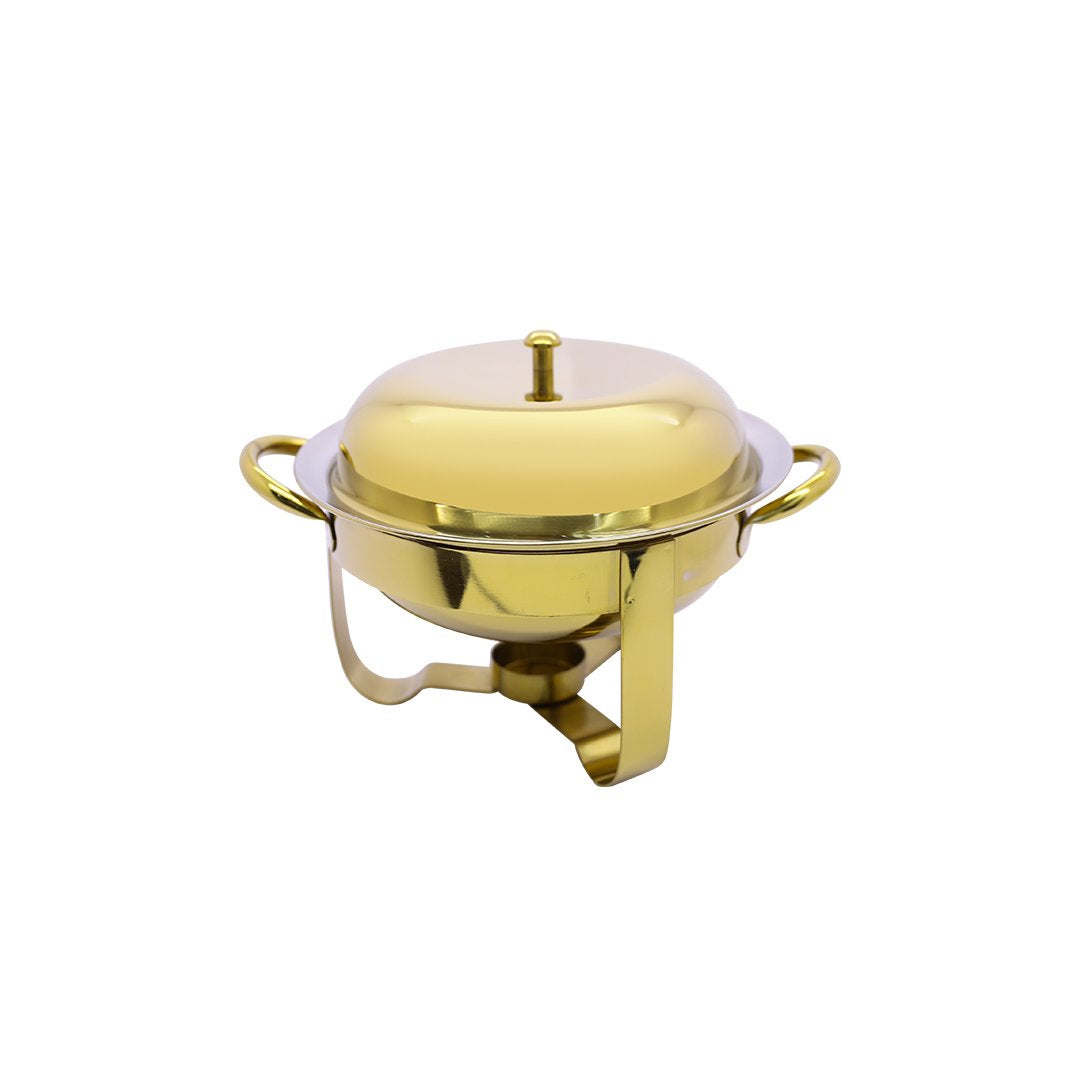 Round Mini Chafing (19.2X14.3X16.5)Cm Mcd-48145G-5Inch | MCD-48145G-5INCH | Cooking & Dining, Serveware |Image 1