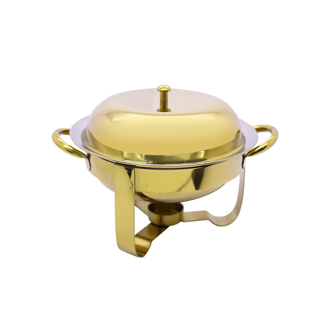 Round Mini Chafing Dish (21.8X16.1X16.5)Cm Mcd-49145-6Inch | MCD-48145G-6INCH | Cooking & Dining, Serveware |Image 1