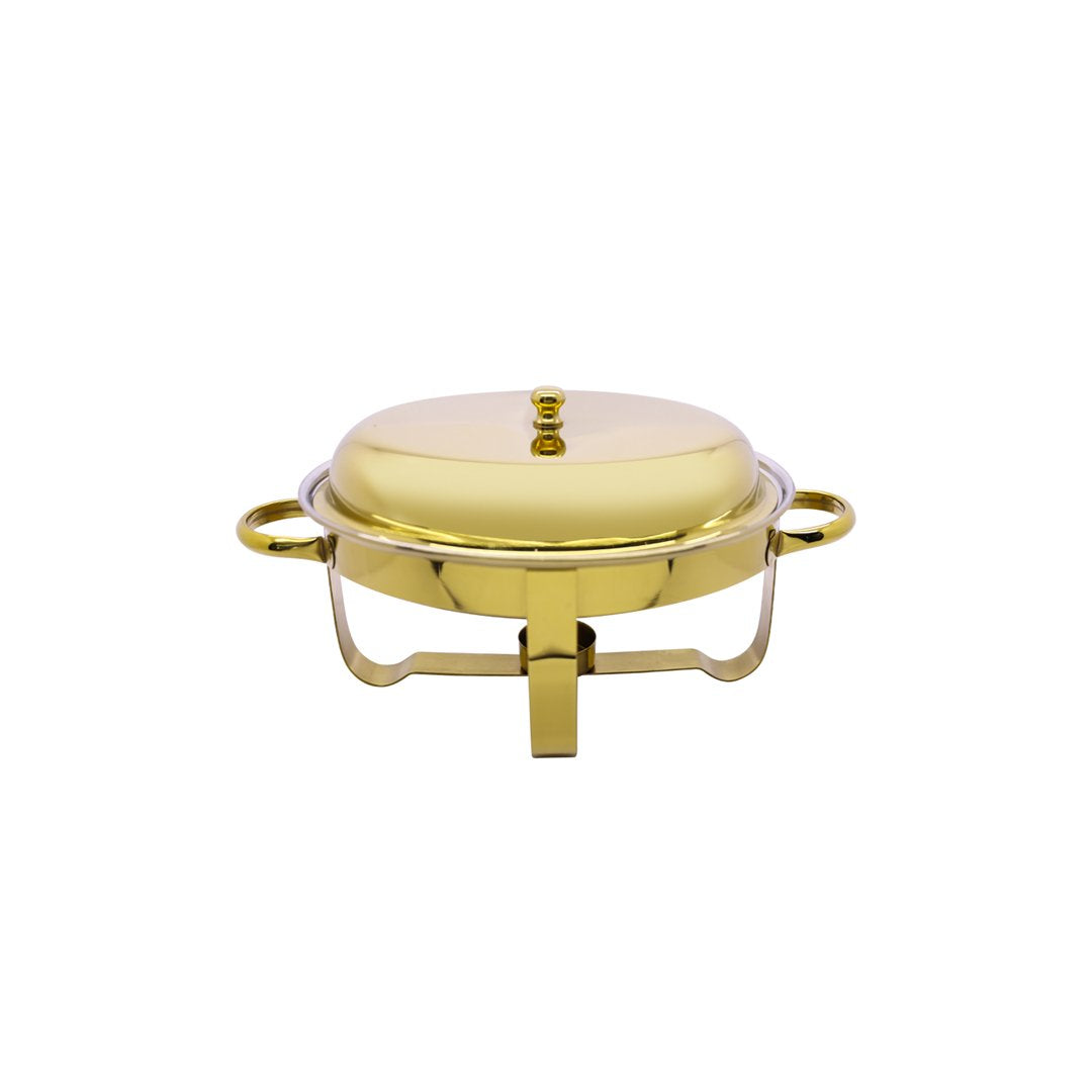 Oval Mini Chafing Dish (25X14X15)Cm Mcd-48147G-7Inch | MCD-48147G-7INCH | Cooking & Dining, Serveware |Image 1