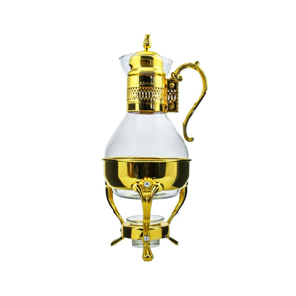 9402 Glass Coffee Carafe With Heater (Gold)    Mir-0014