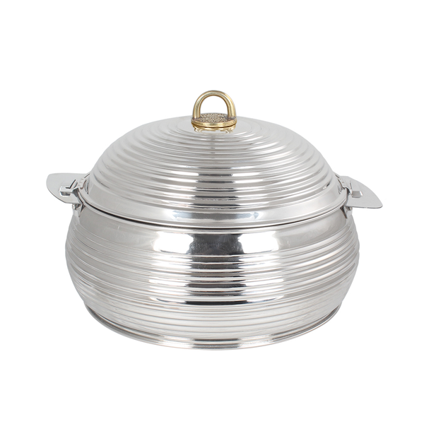 New King Belly Hotpot W/Pattern Silver 3000Ml Nk-45001 | NK-45001 | Cooking & Dining, Hot Pots |Image 1