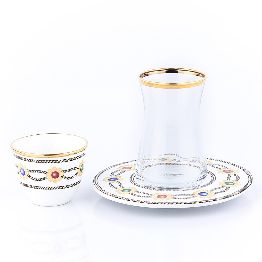 Byblos - 18Pcs Set - Beria S18Heb2861G | S18/HEB2861G | Cooking & Dining | Coffee Cup, Cooking & Dining, Glassware, Tea Cup |Image 1