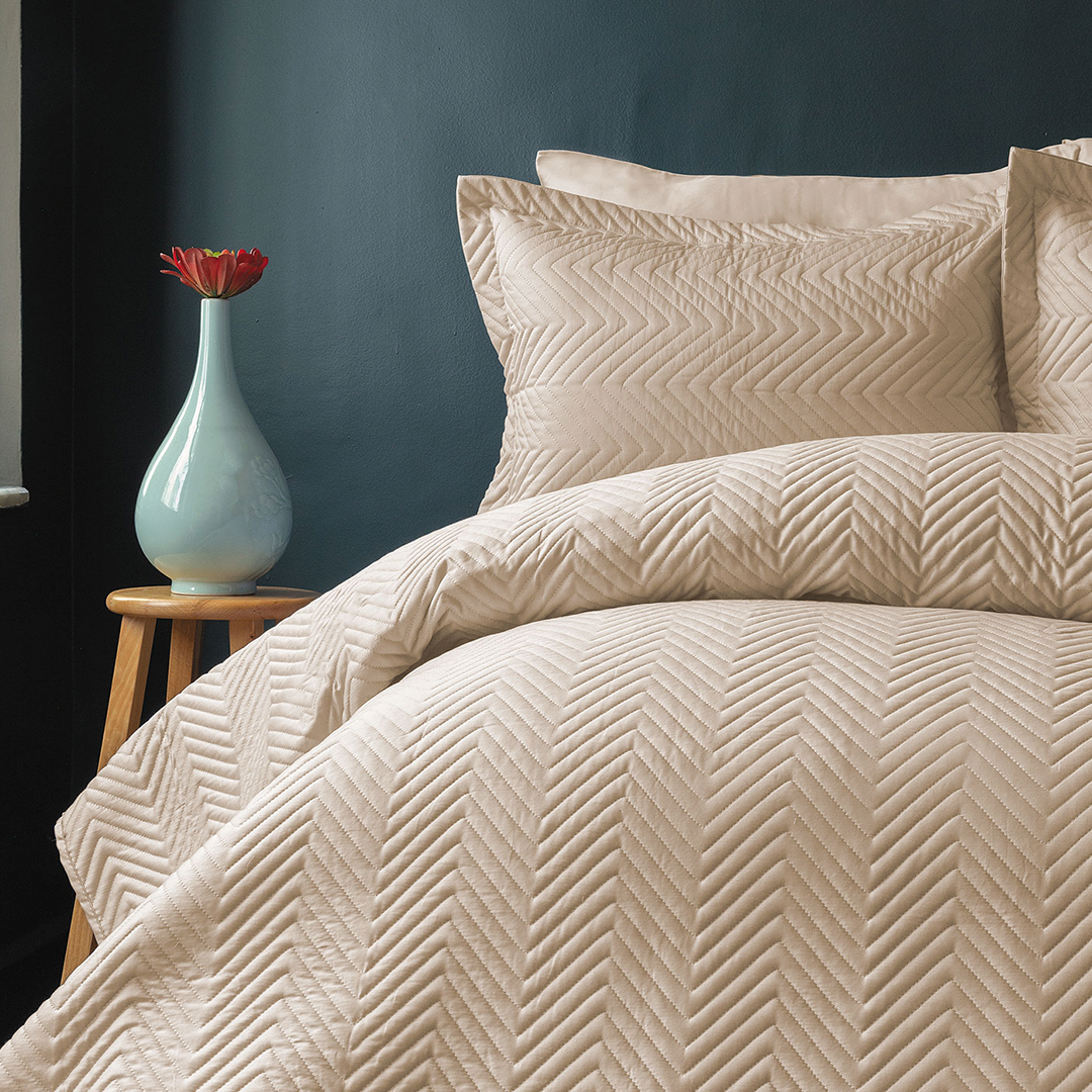 Simply Beige-Bed Cover+Pillow Case | SB-BC-260X240 | Home & Linen | Bed Covers, Home & Linen |Image 1