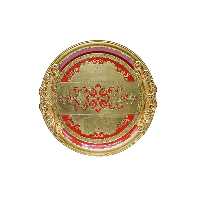 صينية دائرية مزخرفة 41 سم صينية دائرية مزخرفة 41 سم